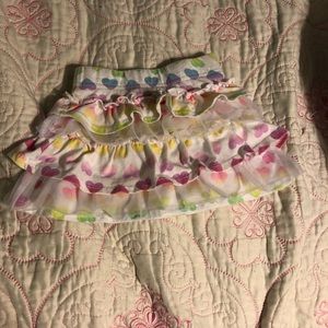 Skirt with heart designs